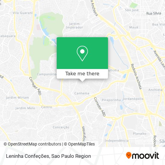 Leninha Confeções map