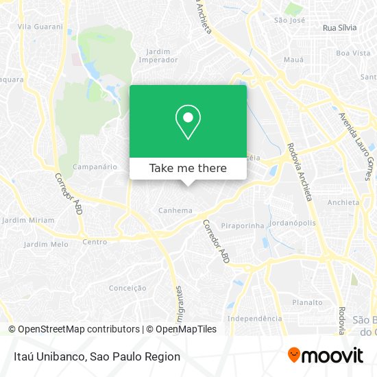 Itaú Unibanco map