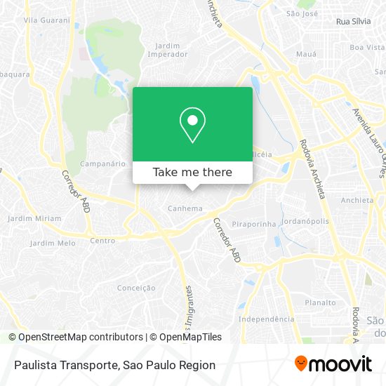 Paulista Transporte map