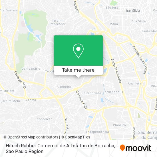 Hitech Rubber Comercio de Artefatos de Borracha map