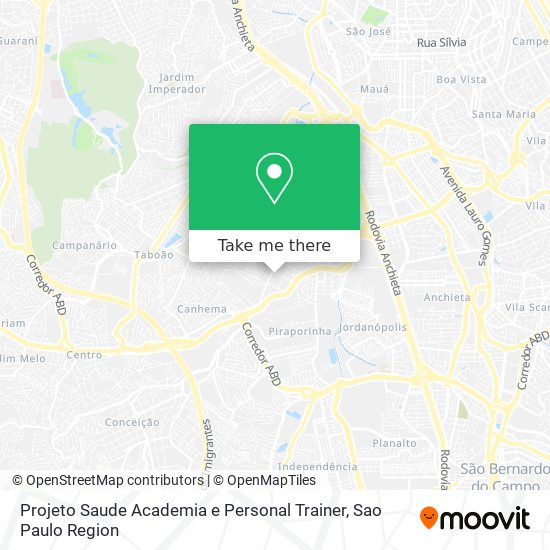 Projeto Saude Academia e Personal Trainer map