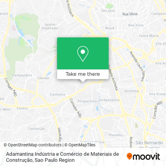 Adamantina Indústria e Comércio de Materiais de Construção map