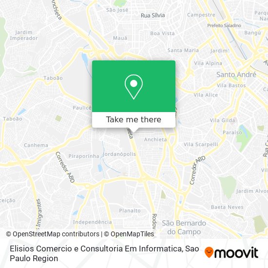 Elisios Comercio e Consultoria Em Informatica map