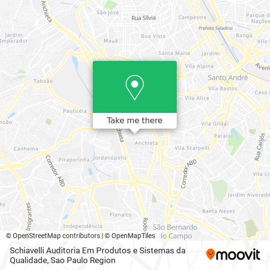 Schiavelli Auditoria Em Produtos e Sistemas da Qualidade map