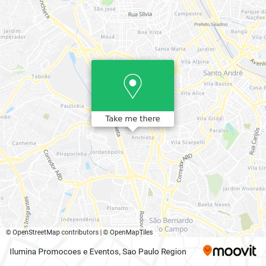 Ilumina Promocoes e Eventos map