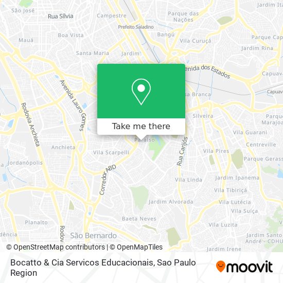 Bocatto & Cia Servicos Educacionais map