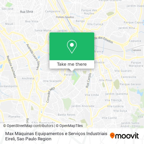 Mapa Max Máquinas Equipamentos e Serviços Industriais Eireli