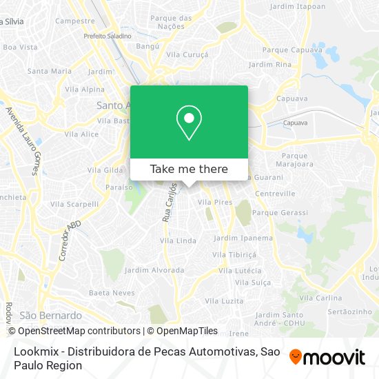 Lookmix - Distribuidora de Pecas Automotivas map