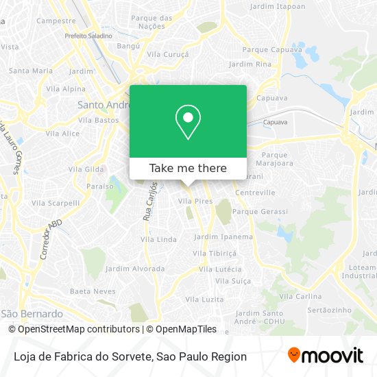 Loja de Fabrica do Sorvete map