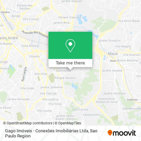 Mapa Gago Imóveis - Conexões Imobiliárias Ltda