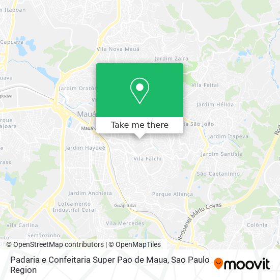 Padaria e Confeitaria Super Pao de Maua map