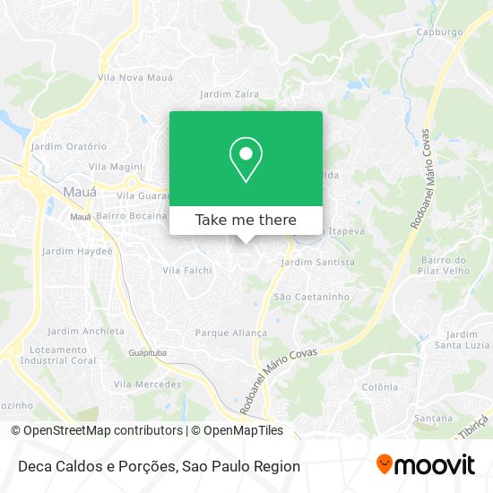 Deca Caldos e Porções map