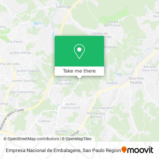 Empresa Nacional de Embalagens map