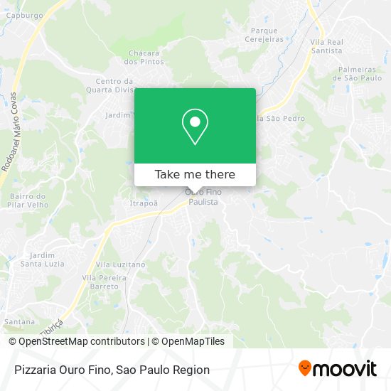 Pizzaria Ouro Fino map