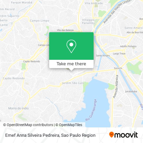 Emef Anna Silveira Pedreira map