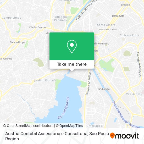 Mapa Austria Contabil Assessoria e Consultoria