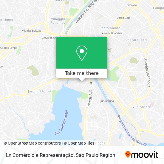 Mapa Ln Comércio e Representação