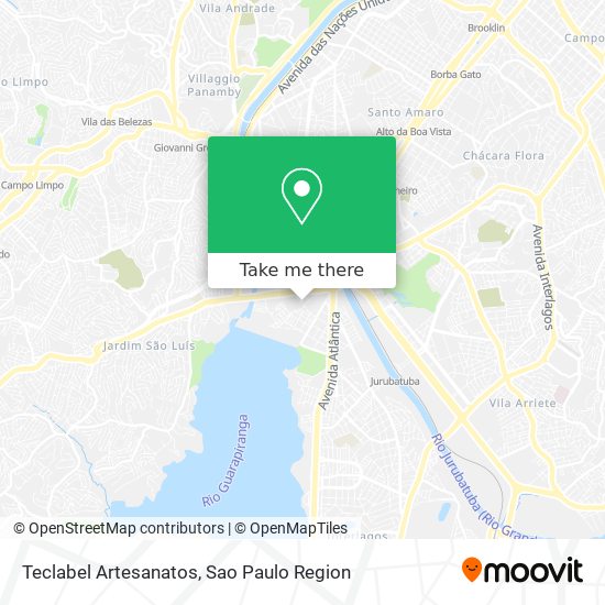 Teclabel Artesanatos map
