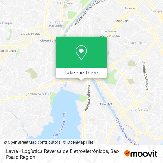 Lavra - Logística Reversa de Eletroeletrônicos map