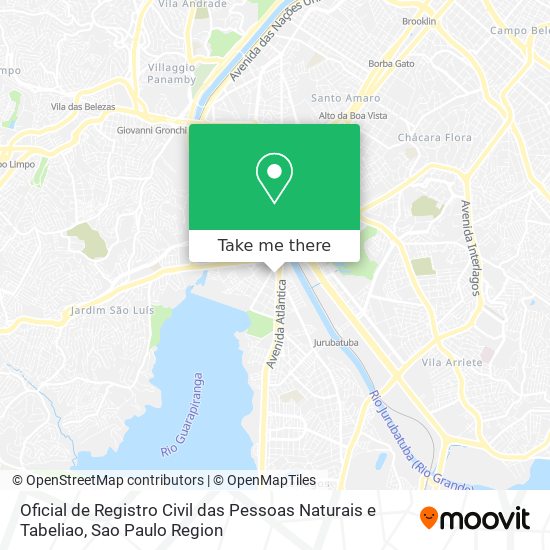 Oficial de Registro Civil das Pessoas Naturais e Tabeliao map
