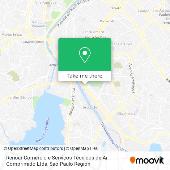 Renoar Comércio e Serviços Técnicos de Ar Comprimido Ltda map