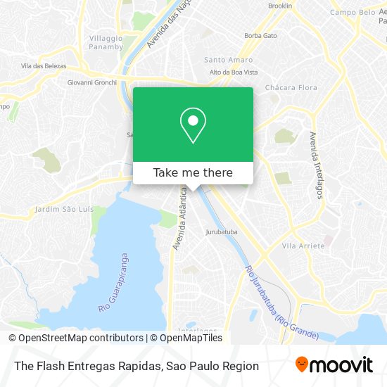 The Flash Entregas Rapidas map