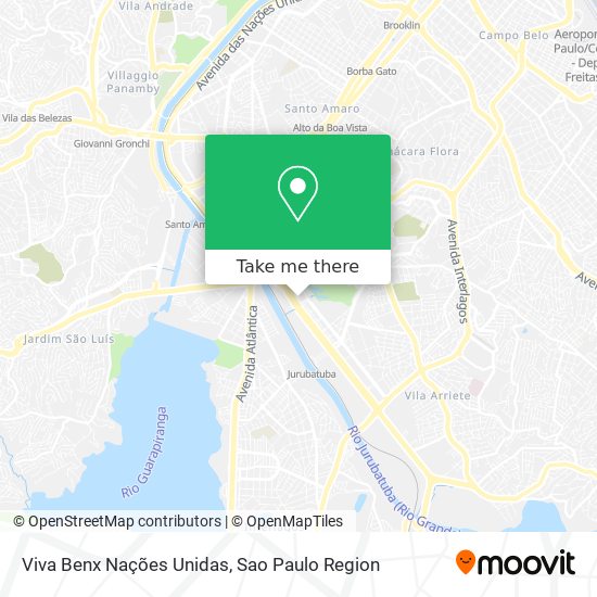 Viva Benx Nações Unidas map