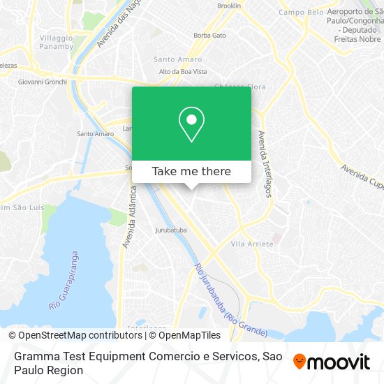 Mapa Gramma Test Equipment Comercio e Servicos