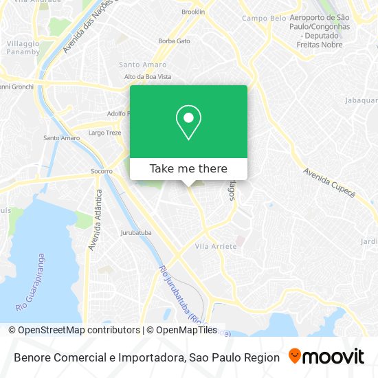 Benore Comercial e Importadora map