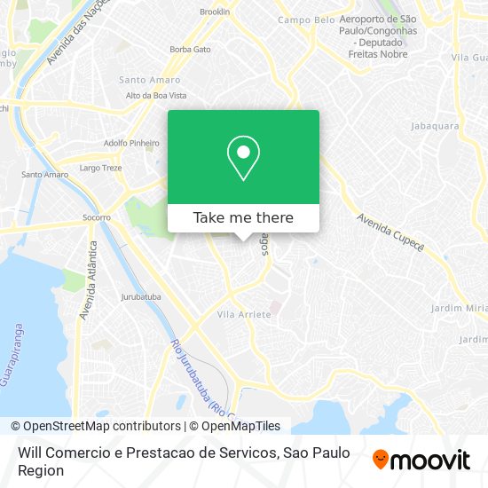 Will Comercio e Prestacao de Servicos map