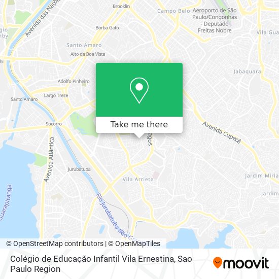 Mapa Colégio de Educação Infantil Vila Ernestina