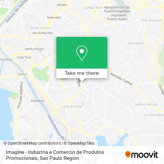 Imagine - Industria e Comercio de Produtos Promocionais map