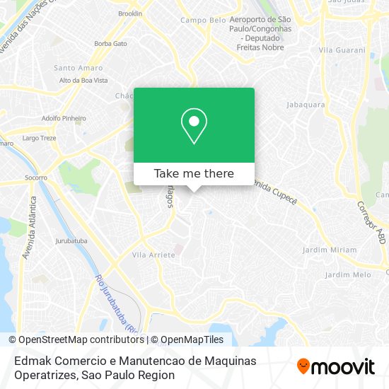 Mapa Edmak Comercio e Manutencao de Maquinas Operatrizes