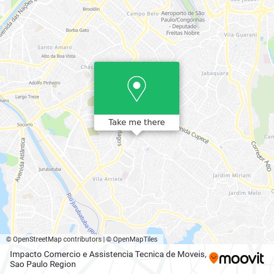 Impacto Comercio e Assistencia Tecnica de Moveis map
