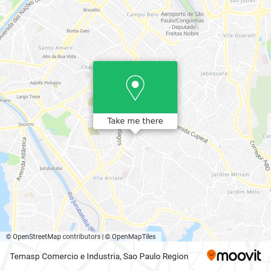 Mapa Temasp Comercio e Industria