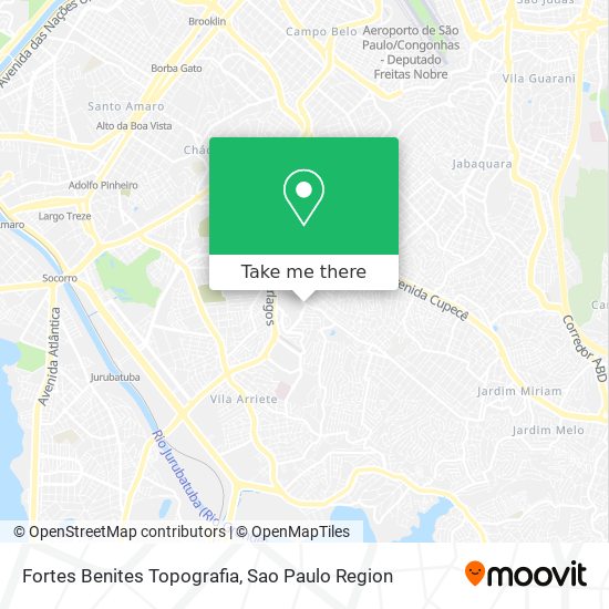 Fortes Benites Topografia map