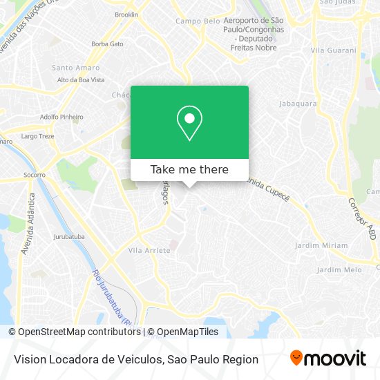 Vision Locadora de Veiculos map