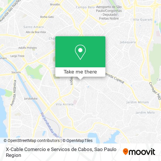 Mapa X-Cable Comercio e Servicos de Cabos