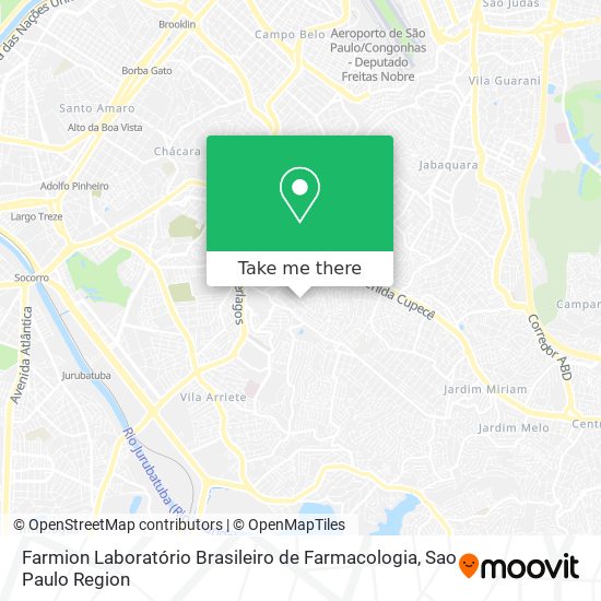 Farmion Laboratório Brasileiro de Farmacologia map
