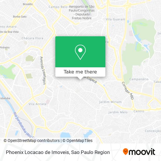 Phoenix Locacao de Imoveis map