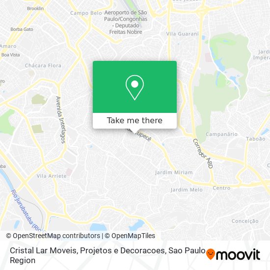 Cristal Lar Moveis, Projetos e Decoracoes map