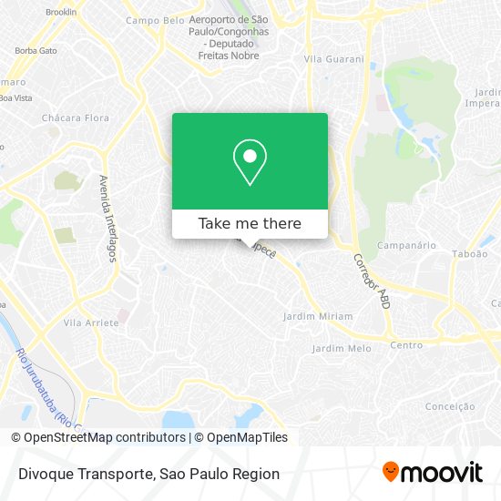 Divoque Transporte map