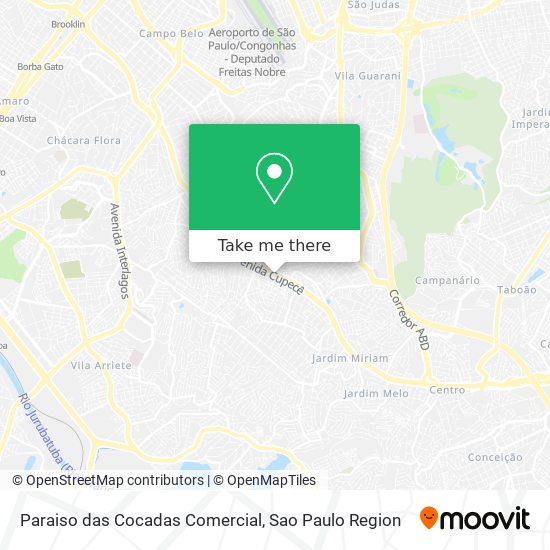 Paraiso das Cocadas Comercial map