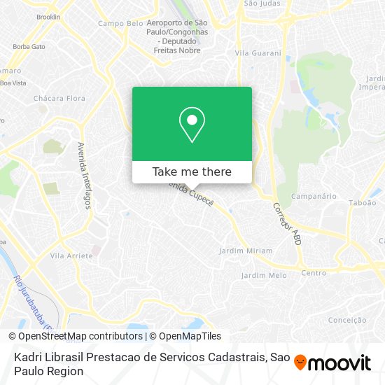 Kadri Librasil Prestacao de Servicos Cadastrais map