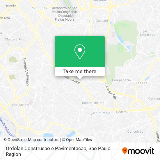 Mapa Ordolan Construcao e Pavimentacao
