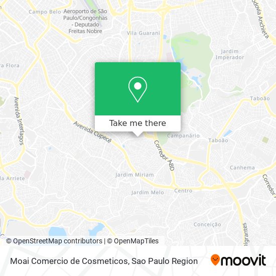 Moai Comercio de Cosmeticos map