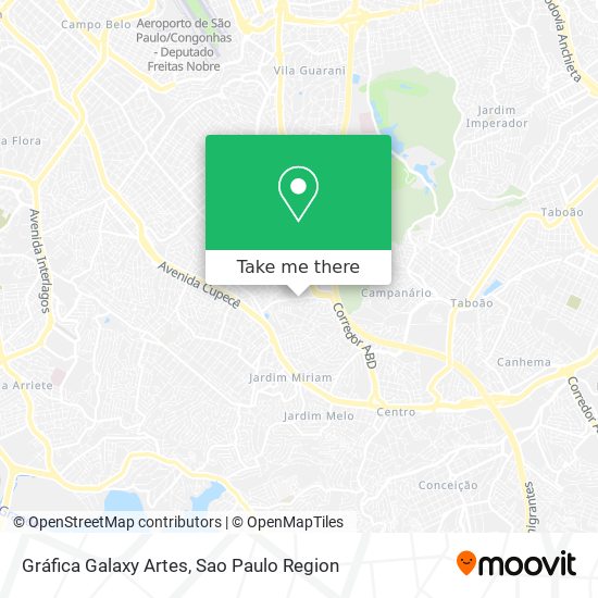Gráfica Galaxy Artes map