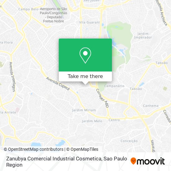 Zanubya Comercial Industrial Cosmetica map