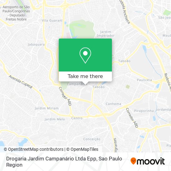 Drogaria Jardim Campanário Ltda Epp map