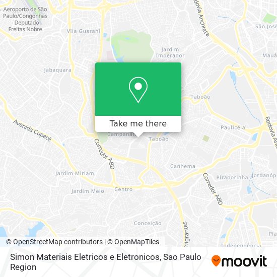 Simon Materiais Eletricos e Eletronicos map